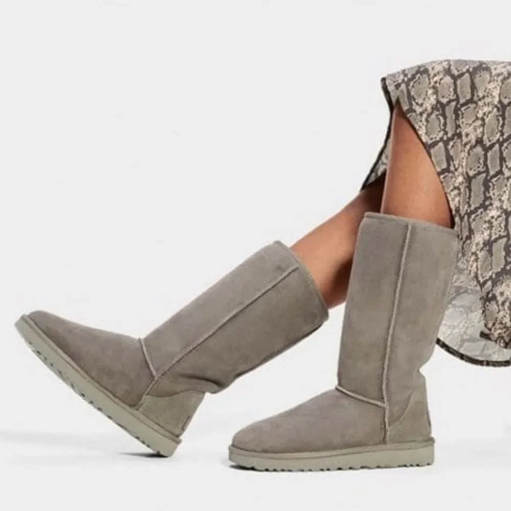 UGG Classic Tall II Boots Charcoal Gray VTG Sz 9 Boho Casual
